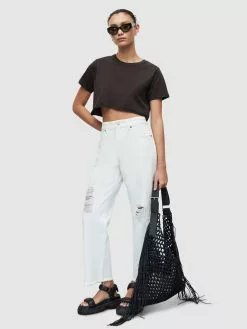 AllSaints T-shirts T-shirt SOPH Femme Noir Chiné -AllSaints Magasin D'usine cd28ce84a7f07908001402637284cc14