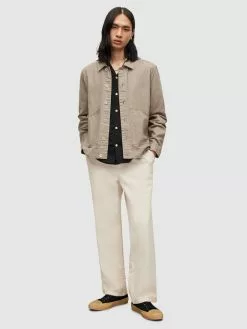 AllSaints Vestes De Mi-saison Veste Mi-saison BRUC Homme Taupe -AllSaints Magasin D'usine cf361e9be63ed545f77c4b87966ecdd4