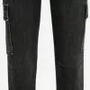 AllSaints Slim Coupe Slim Jeans Cargo Duran Femme Noir -AllSaints Magasin D'usine d171288b9c12098e74354122b190e5c7