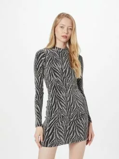 AllSaints Mini-robes Robe AMAYA Femme Noir / Argent -AllSaints Magasin D'usine d1a10f65546706455774b0d7d1086b34