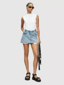 AllSaints Crop Tops Haut BETA Femme Blanc 11 AllSaints Crop Tops Haut BETA Femme Blanc -AllSaints Magasin D'usine d467d21f5985fc3be21185f2bda30f6e