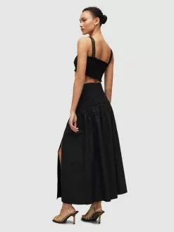AllSaints Jupes Longues Jupe ALEX Femme Noir -AllSaints Magasin D'usine d6d81689de40e805479e35e55c4eed8c