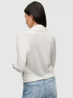 AllSaints Pulls Basiques Pull-over WASSON PIRATE Femme Blanc -AllSaints Magasin D'usine d89fc800e823f5225d0497ff06070b6e