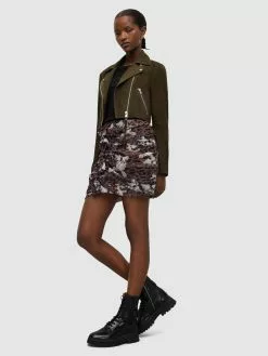 AllSaints Vestes En Cuir Veste Mi-saison DALBY Femme Sapin -AllSaints Magasin D'usine d929e72631581889ee4b6054f7ce2fd8