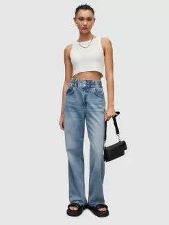 AllSaints Crop Tops Haut RINA Femme Blanc -AllSaints Magasin D'usine d9582d933a5a1899a93efadb75122df4