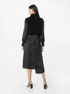 AllSaints Robes Midi Robe ZOEY Femme Noir -AllSaints Magasin D'usine dd90c0da66bfcfb597d8df10f7a1c837