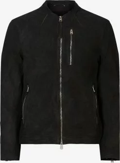 AllSaints Vestes En Cuir Veste Mi-saison FORT Homme Noir