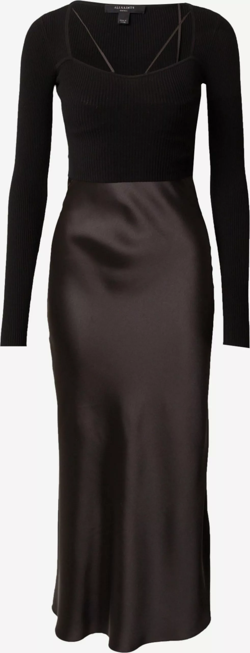 AllSaints Robes Midi Robe SASSI Femme Noir 3 AllSaints Robes Midi Robe SASSI Femme Noir