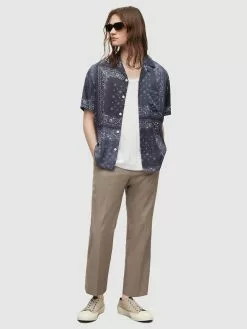 AllSaints Chemises Décontractées Coupe Regular Chemise TIKAL Homme Noir -AllSaints Magasin D'usine e0afac2b1a57fd8089f6c4dc8202d231