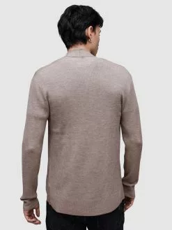 AllSaints Gilets Vestes En Maille Homme Noisette -AllSaints Magasin D'usine e144df298a78959044026e10b8b5aca1