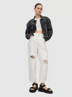 AllSaints Vestes En Jean Veste Mi-saison CHLO Femme Noir -AllSaints Magasin D'usine e697634c87b83993ef95ed101e42e9a6