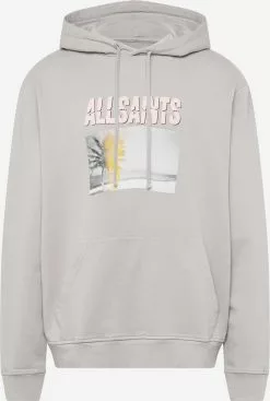 AllSaints Sweats à Capuche Sweat-shirt HUSKA Homme Gris