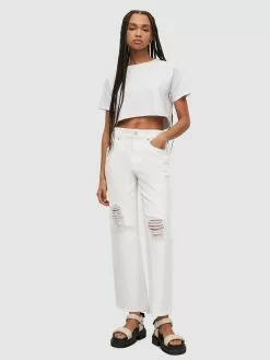 AllSaints Droits Regular Jean HAILEY Femme Blanc -AllSaints Magasin D'usine f115d289ed3cc621139daa9dd2d661b1