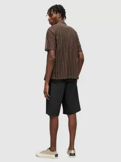 AllSaints Shorts Regular Pantalon CANTA Homme Noir -AllSaints Magasin D'usine f4da2de29273684920c708fa811594ca