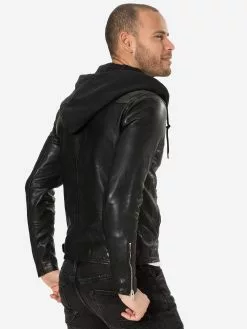 AllSaints Vestes En Cuir Veste Mi-saison Harwood Homme Noir -AllSaints Magasin D'usine f7ca2b207b70e18fdbdd1ef920640aee