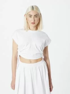 AllSaints T-shirts T-shirt MIRA Femme Blanc -AllSaints Magasin D'usine f82ee3ae9ceebc5821b62e61a4dee160