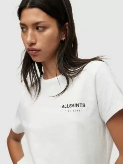 AllSaints T-shirts T-shirt BRYN GRACE Femme Blanc -AllSaints Magasin D'usine faa0ca7ebca6023c9ca6c009d63903b2