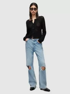 AllSaints Jeans Wide Leg Jean WENDEL Femme Bleu -AllSaints Magasin D'usine fc2810ecf2ba973e51249f8b5e66e3de