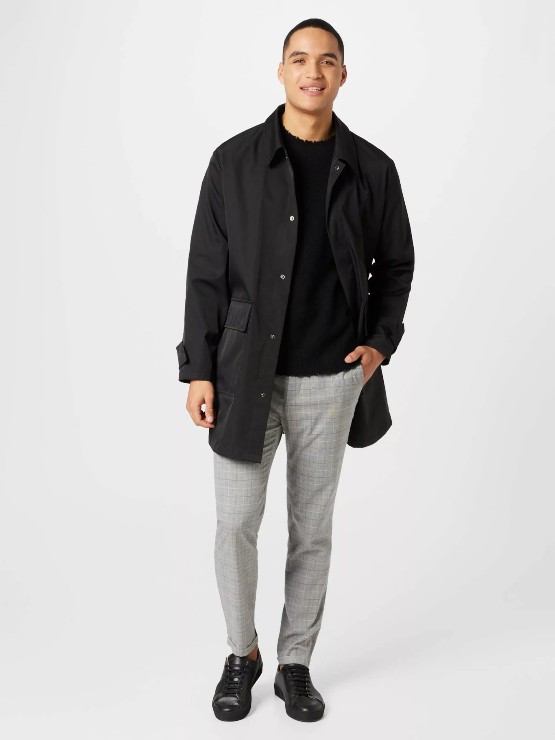 AllSaints Pulls à Col Rond Pull-over LUKA Homme Noir 7 AllSaints Pulls à Col Rond Pull-over LUKA Homme Noir – Image 5
