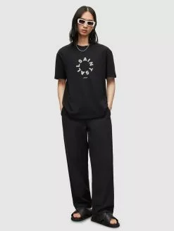 AllSaints T-shirts T-Shirt VALENCE Homme Noir -AllSaints Magasin D'usine febc60a1894f03b677f02836aa1318ab