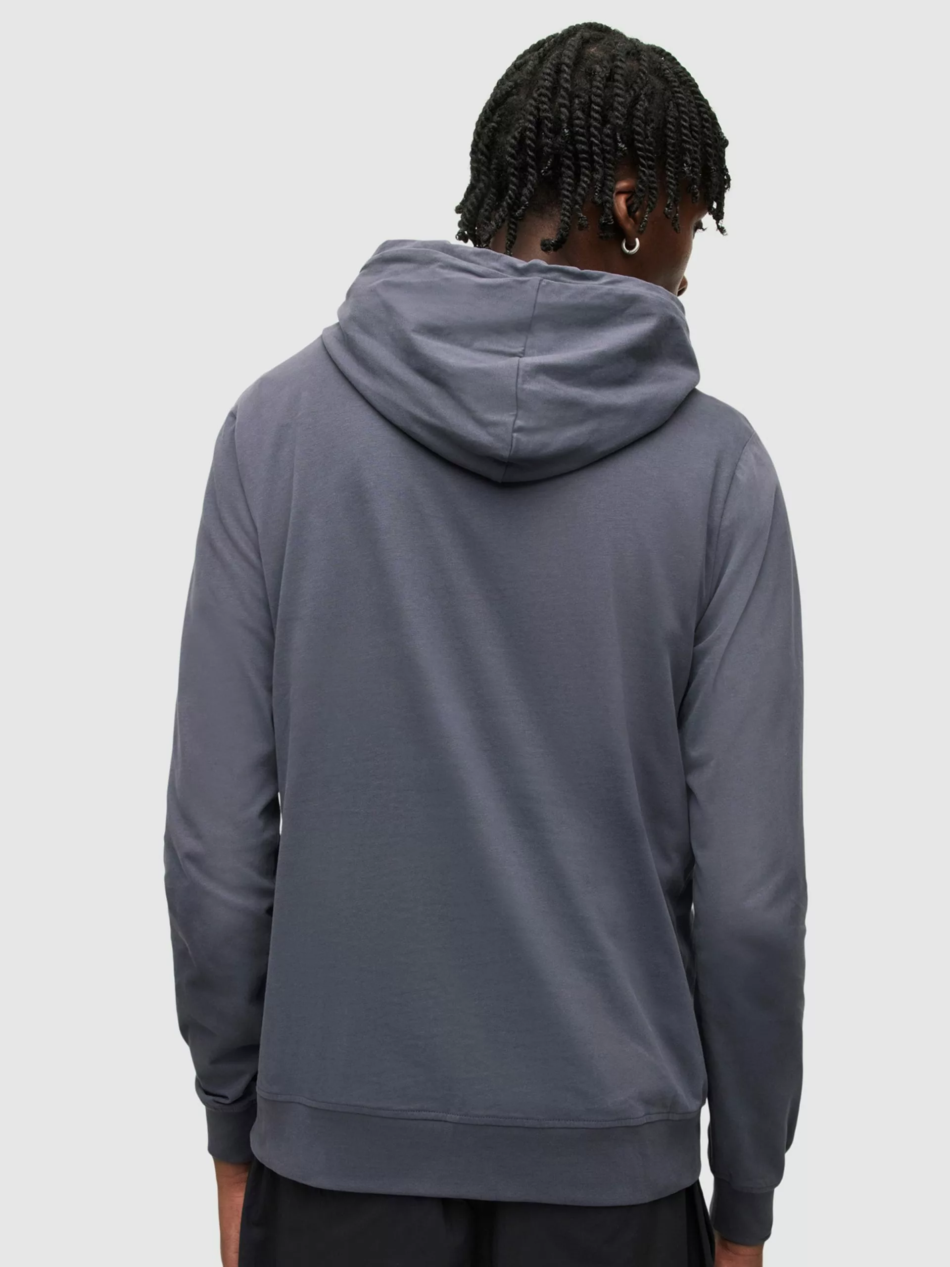 AllSaints Sweats à Capuche Sweat-shirt Homme Bleu-gris 6 AllSaints Sweats à Capuche Sweat-shirt Homme Bleu-gris – Image 4